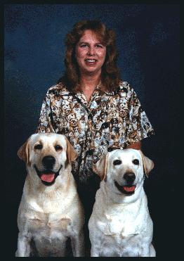 Picture of me with 2 dogs